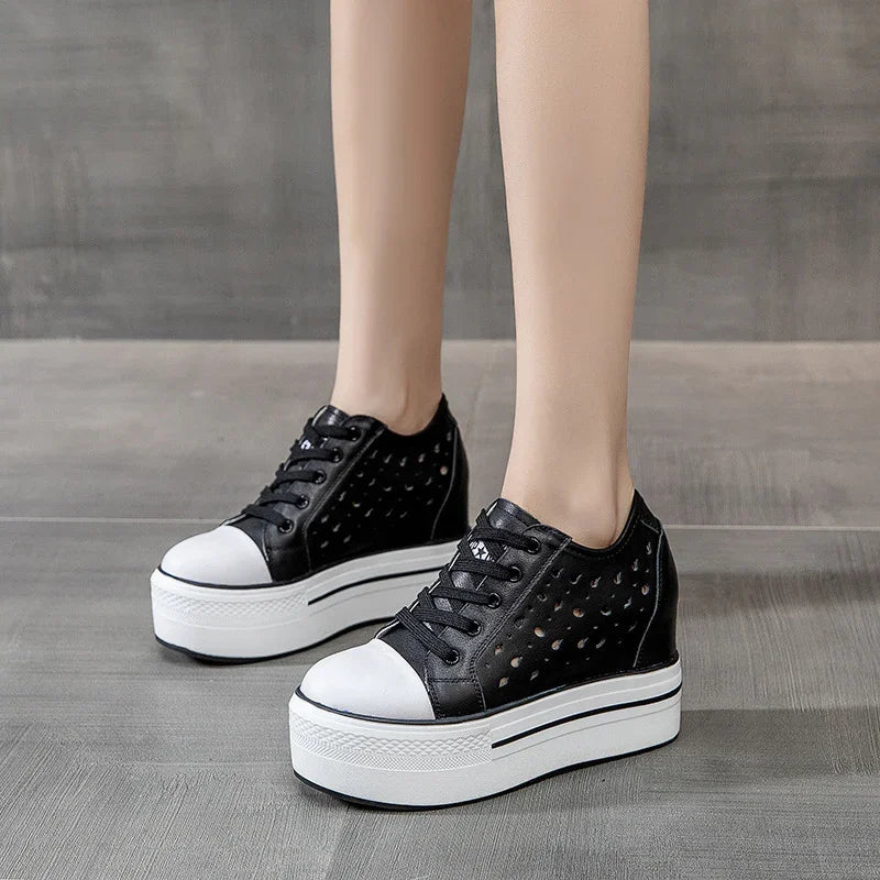 Shoes Platform Height Thick Soled Lace Up | 9cm - Home & Garden > Lighting | Platform Shoes (View 2)