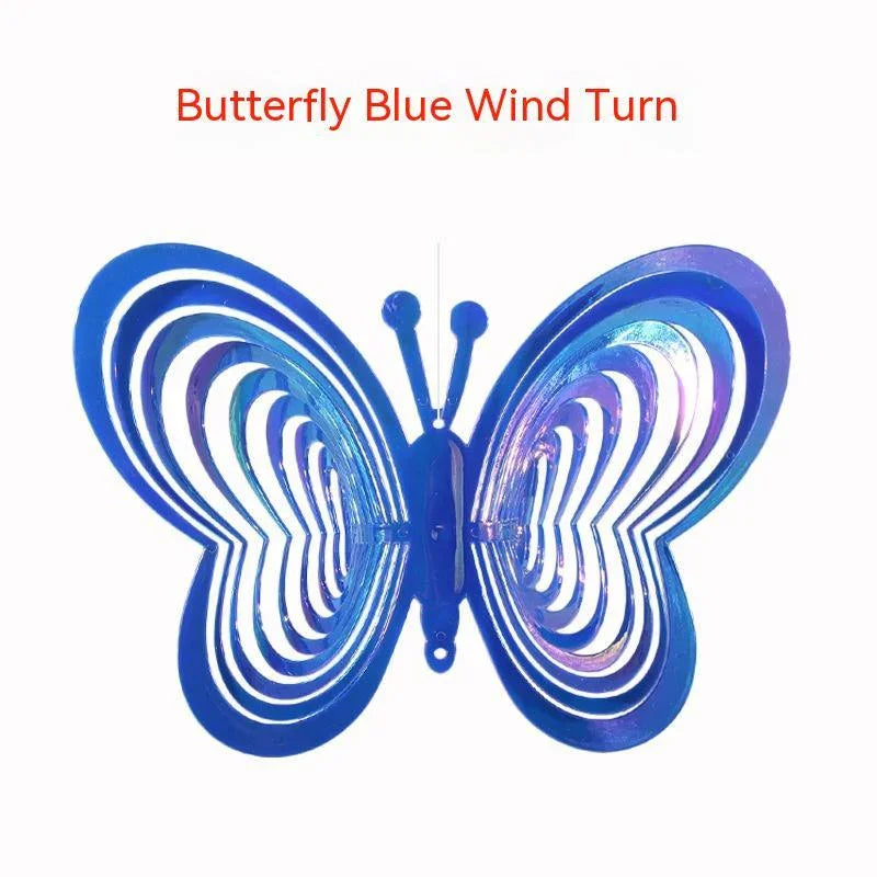 Garden Tools Colorful Butterfly Reflective Wind Chimes - Gardening Tools | Accessory Elegant (View 3)