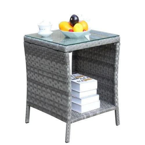 Outdoor Patio Furniture Coffee Table Tempered - Outdoor Furniture | Furniture Grey (View 2)