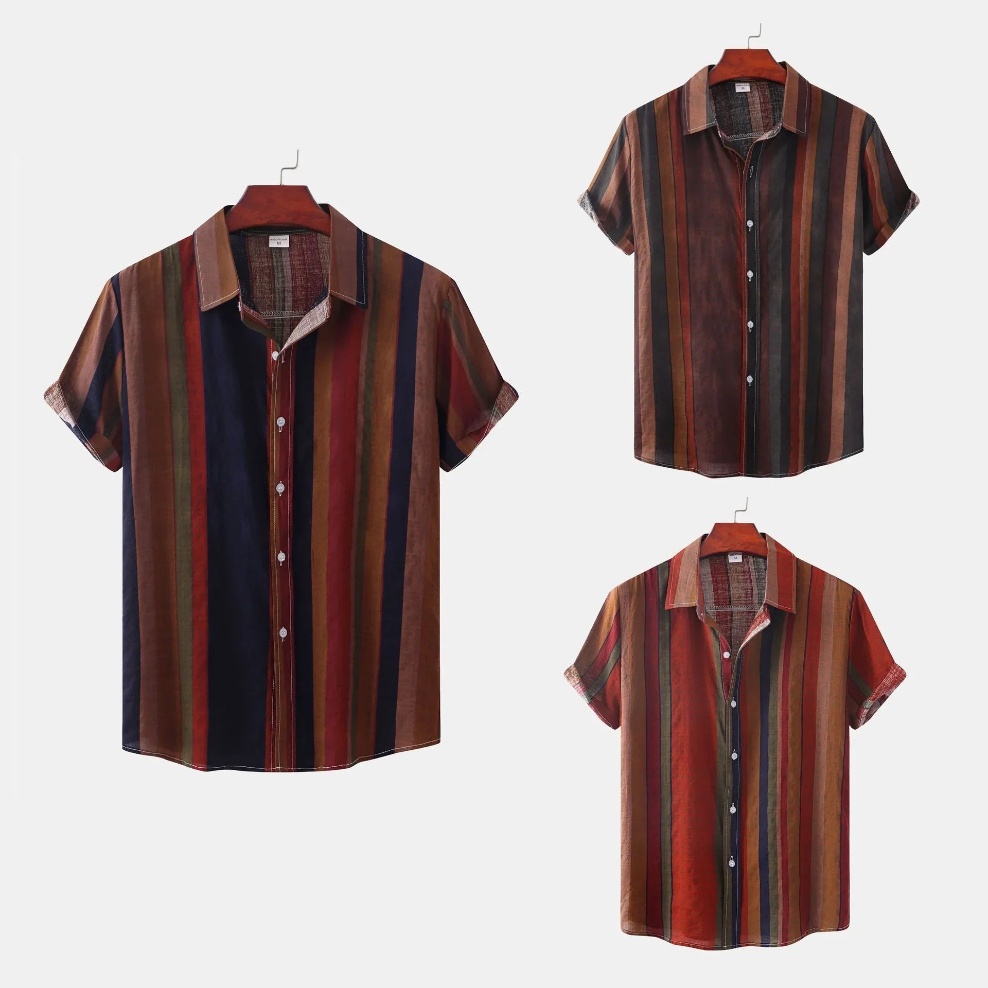 Summer Mens Clothing Printing Casual Retro Shirt Men - Men's Clothing & Accessories | Mens Summer