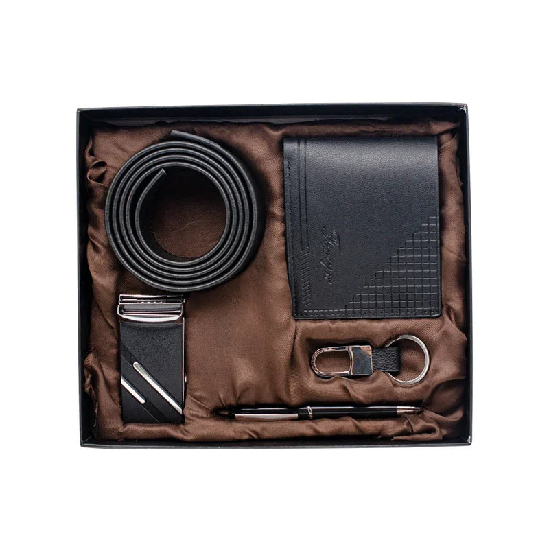 Practical Mens Tiandigai Gift Set Belt Wallet - Apparel & Accessories > Clothing Accessories | Black Practical (View 4)