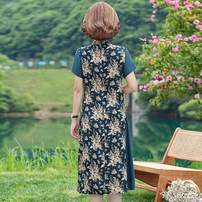 Women''s Clothes Summer New Cloud Brocade Improved Cheongsam Skirt