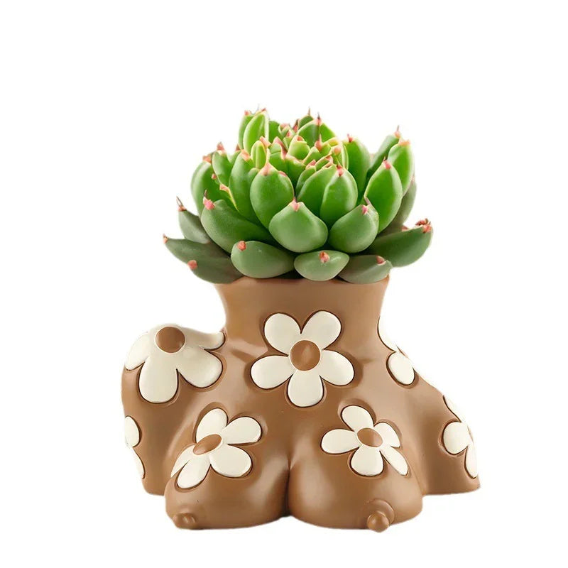 Creative Resin Body Art Flowerpot Home Decor | Adapter - Home Decor | Body Creative (View 3)