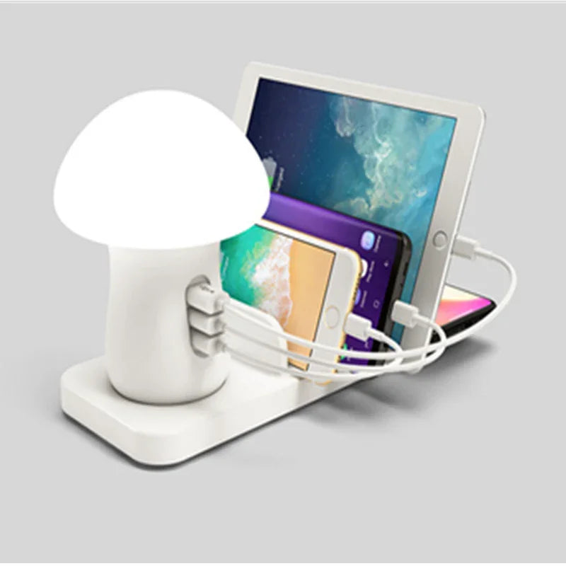 Port Fast Charging Charger Desk Lamp | Wireless - Electronics > Power | Bluetooth fast-charging