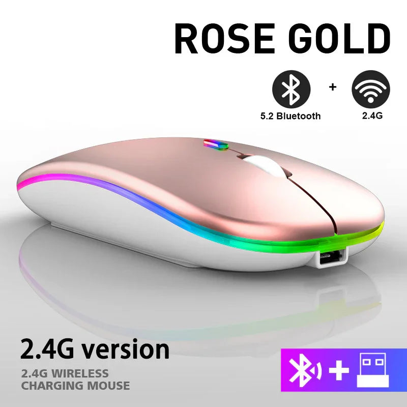 Mouse Bluetooth | Wireless Rechargeable Rgb Converter - Gaming Pads | Bluetooth Smart (View 10)