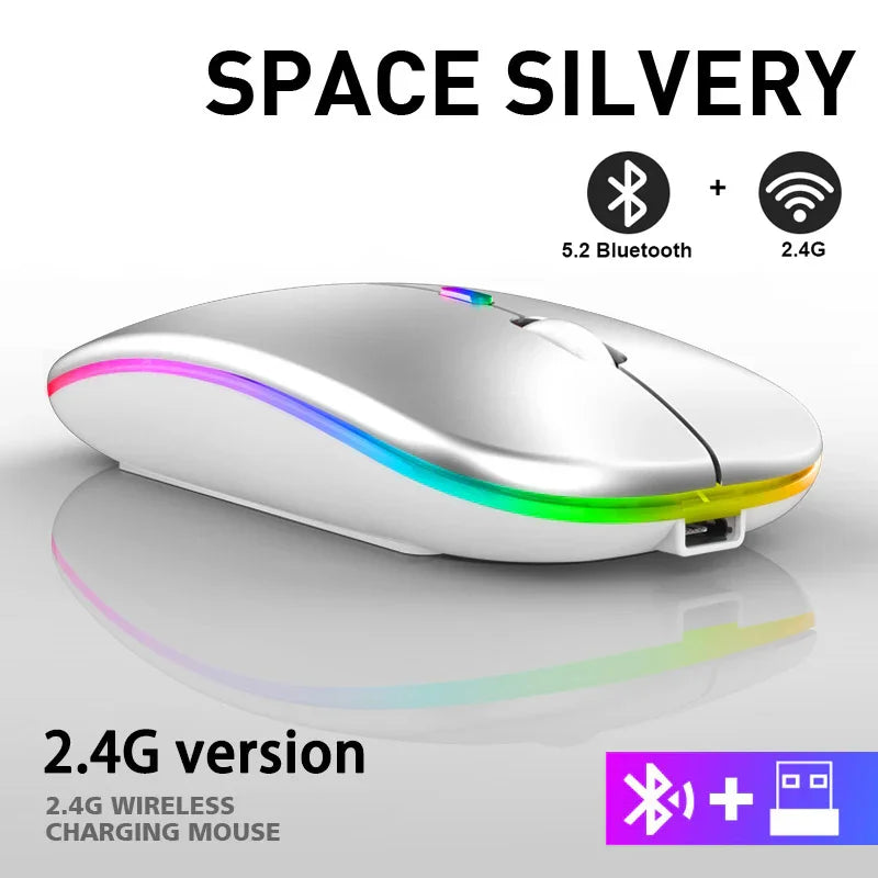 Mouse Bluetooth | Wireless Rechargeable Rgb Converter - Gaming Pads | Bluetooth Smart (View 11)