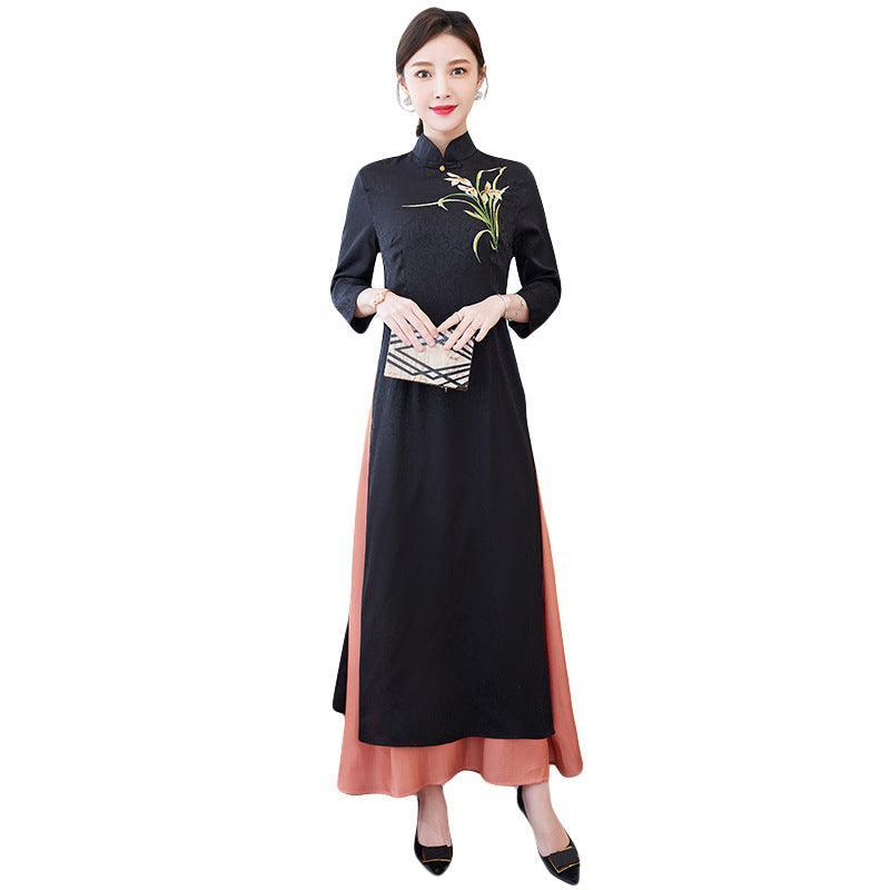 Women Fashion Retro Embroidered Dress | Tool Kit - Women's Clothes and Accesories | Accessory Elegant (View 3)