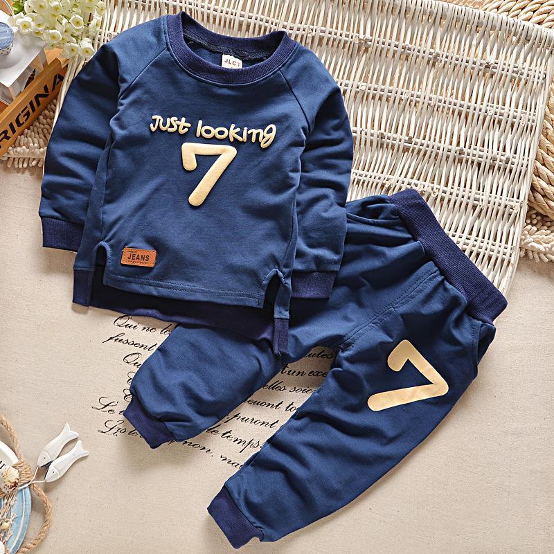 Baby Cotton Long Sleeved Trousers Two Piece Suit - Baby Clothing | baby cotton