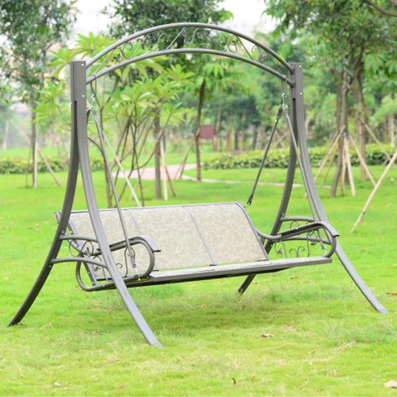 Outdoor Leisure Furniture Rocking Chair Iron Swing - Outdoor Furniture | Accessory Elegant (View 2)