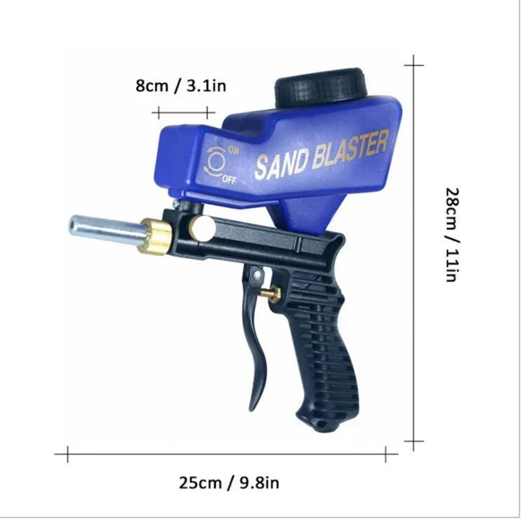 Gravity Sandblasting Gun Pneumatic Set Rust Device Sand - 0 | Accessory Elegant (View 8)