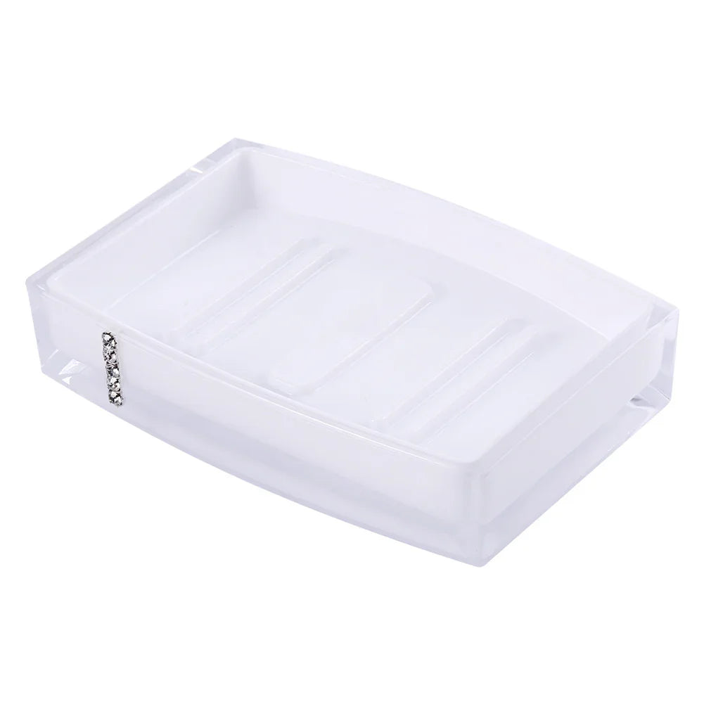 Acrylic Bathroom Cup Holder Soap Dish - Home & Garden > Furniture | acrylic bathroom (View 3)