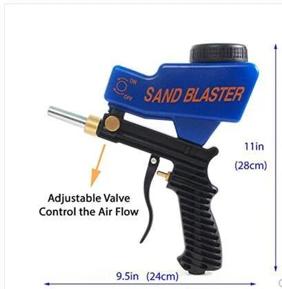 Gravity Sandblasting Gun Pneumatic Set Rust Device Sand - 0 | Accessory Elegant (View 9)