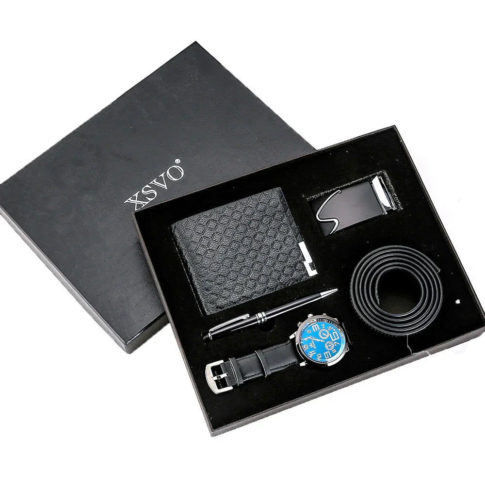 Boutique Gift Set Belt Wallet Quartz Watch Pen - Apparel & Accessories > Clothing Accessories | Black Boutique (View 5)