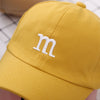 Baseball Cap Boy Letter M Embroidered Children's Cotton Spring and