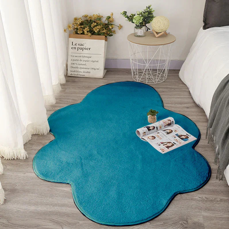 Cute Cloud Floor Mat Bedside Photo Carpet | White - 0 | Christmas Cute