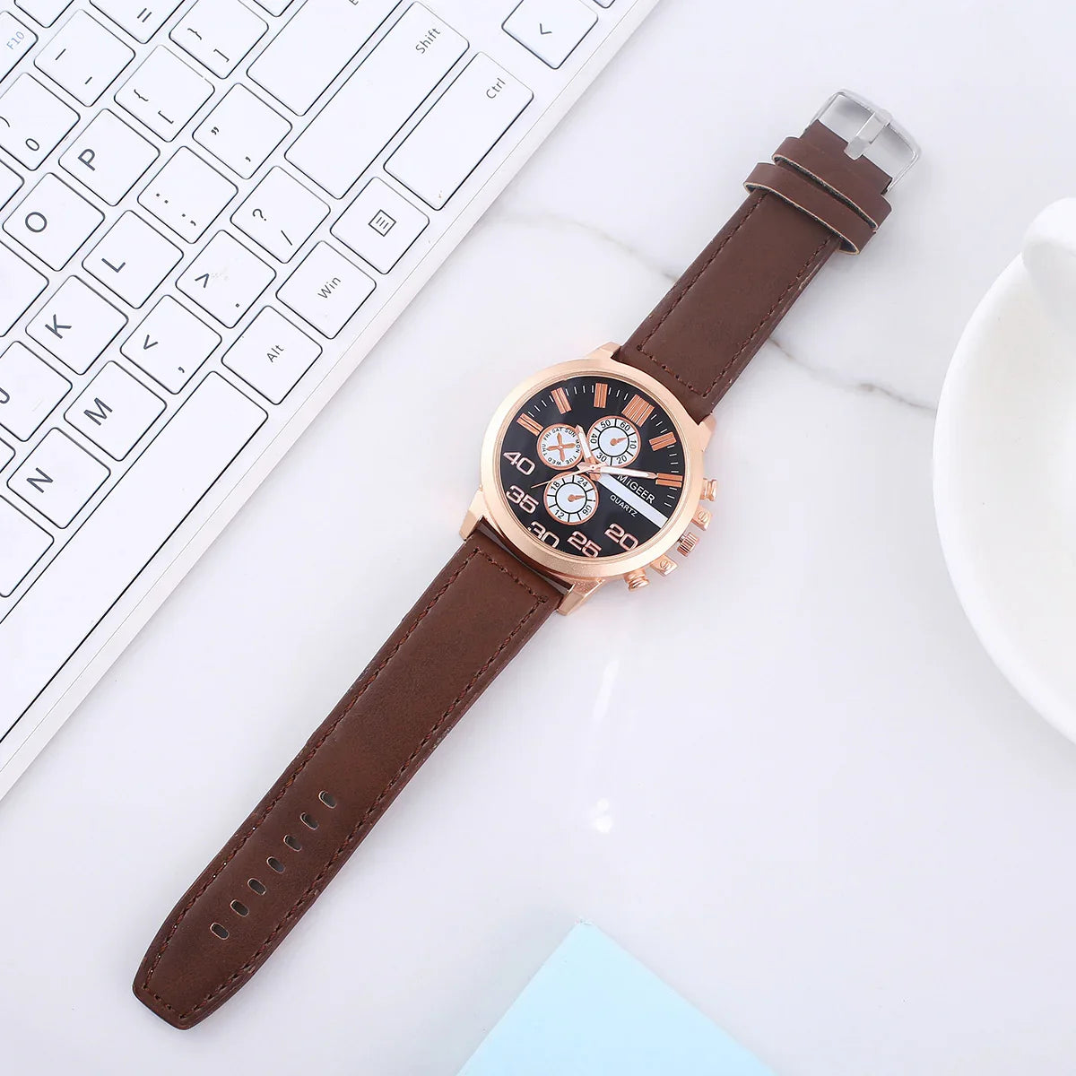 Boyfriend Mens Business Watch Wallet | Leather - 0 | Black Boyfriend (View 2)