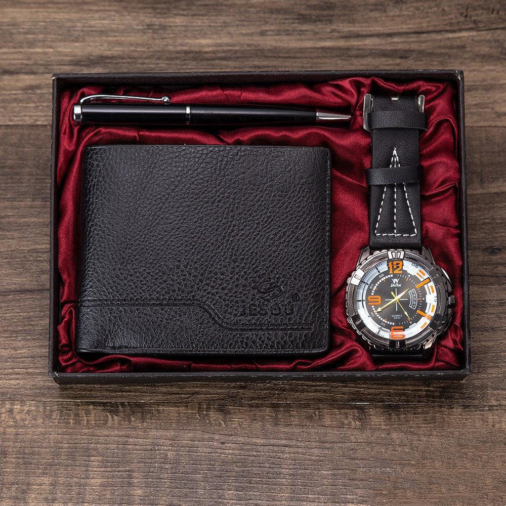 Mens Luxury Watch Gift Set Pen Wallet Quartz | Holder - 0 | Elegant Fashion (View 3)