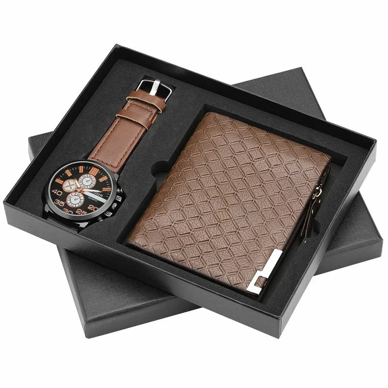 Mens Luxury Watch Gift Set Pen Wallet Quartz | Holder - 0 | Elegant Fashion (View 11)