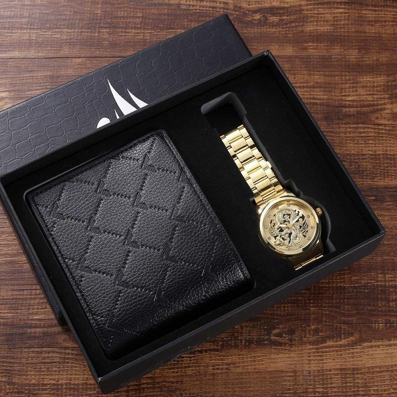 Mens Luxury Watch Gift Set Pen Wallet Quartz | Holder - 0 | Elegant Fashion (View 18)