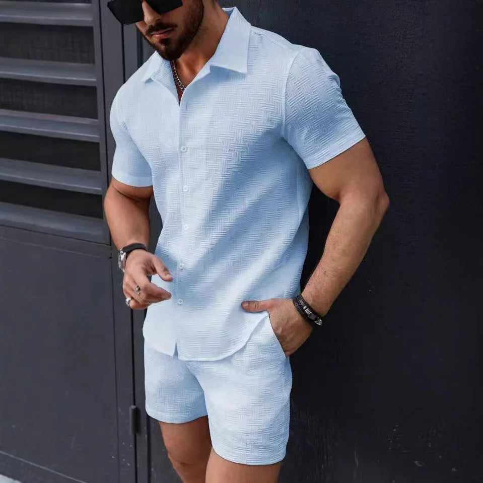 Leisure Breathable Beach Two Piece Suits Mens Summer - 0 | Accessory Breathable (View 2)