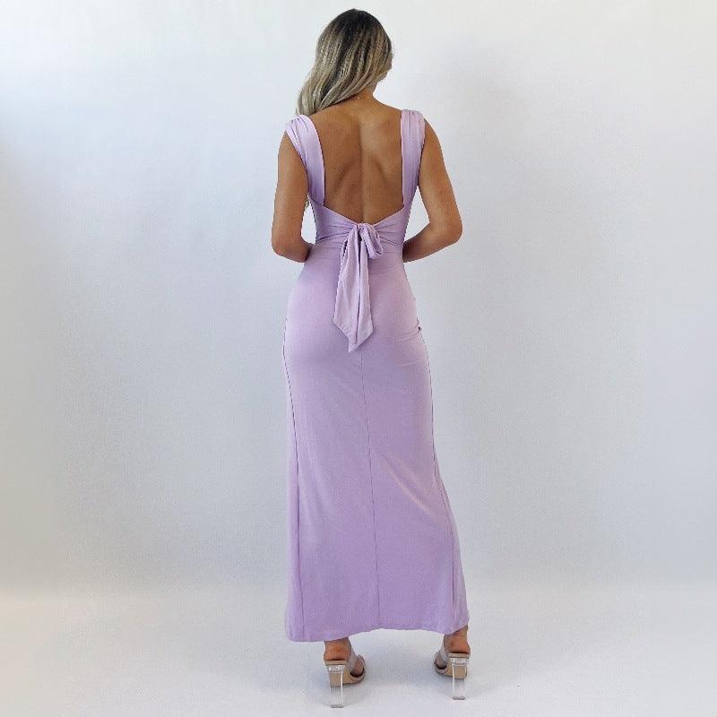 Back Tie Design Fashion Temperament Dresses Women - Women's Dresses | Back Backless Dress (View 2)