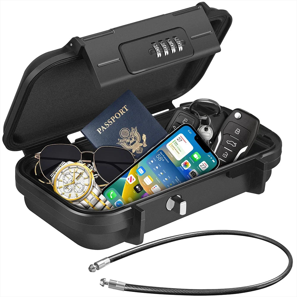 Safe Lockbox Travel Home Security | Portable Organizer - Home & Garden > Storage & Organization | Accessory Elegant