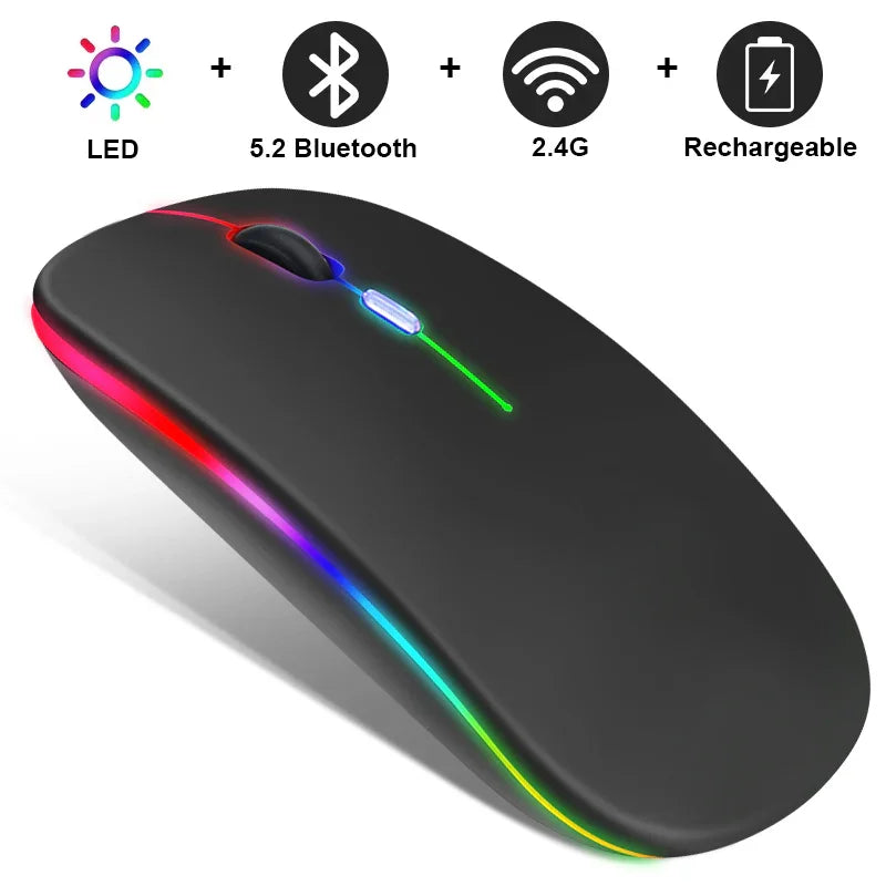 Mouse Bluetooth | Wireless Rechargeable Rgb Converter - Gaming Pads | Bluetooth Smart