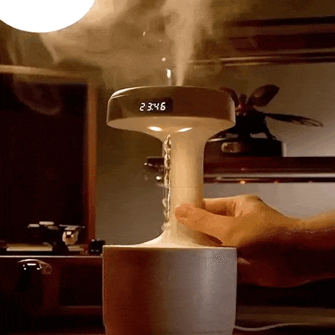 Anti-Gravity Water Drop Humidifier for Air Purification