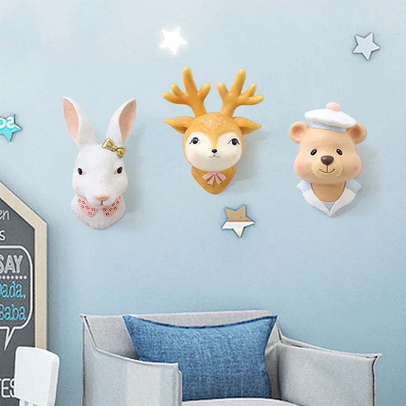 Home Original Cartoon Rabbit Wall Decor | Set - Home Decor | Christmas Decorative (View 4)
