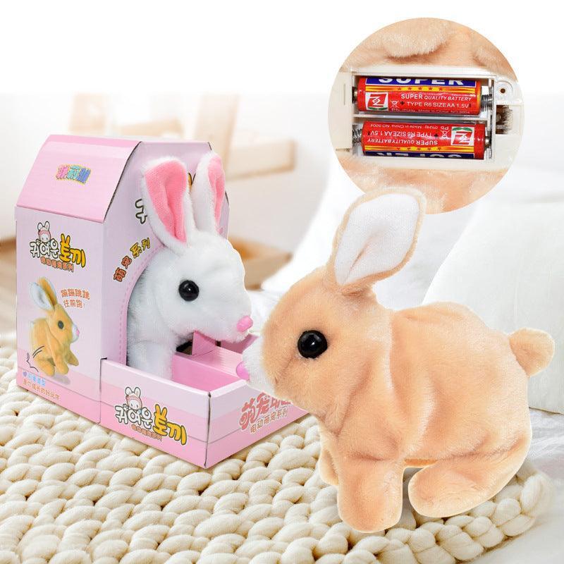 Simulation Pet Plush Electric Rabbit Toys | White - Pet Toys (View 2)