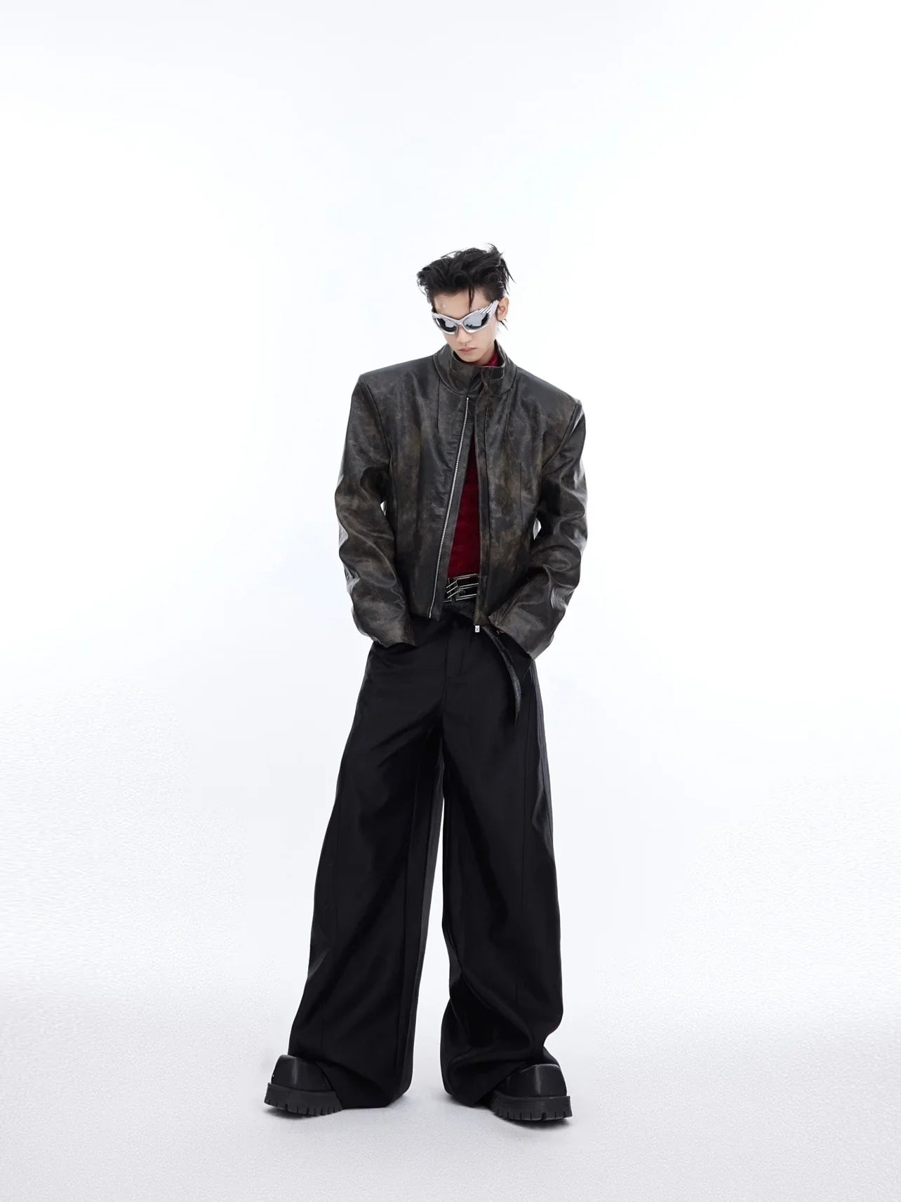 Coat Stand Collar Short Motorcycle Clothing Men - Men's Clothing & Accessories (View 8)