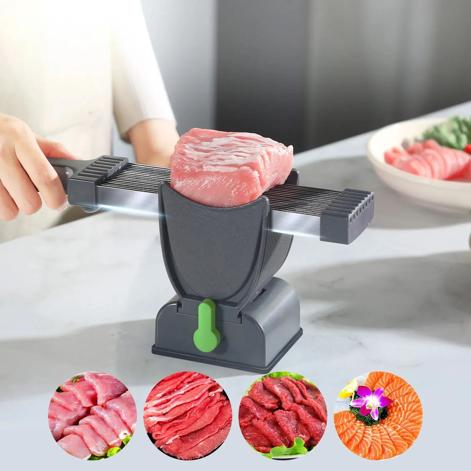 Fresh Meat Slicer Precise Easy Cutting | Converter - Fresh & Frozen Meats | Candy Chocolate (View 2)