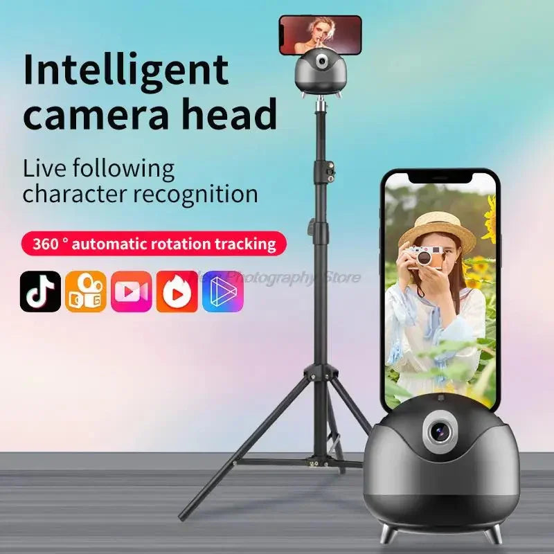 Q8 Ai Auto Face Tracking Rotation Gimbal Stabilizer - Home & Garden > Storage & Organization | Bluetooth Portable (View 2)