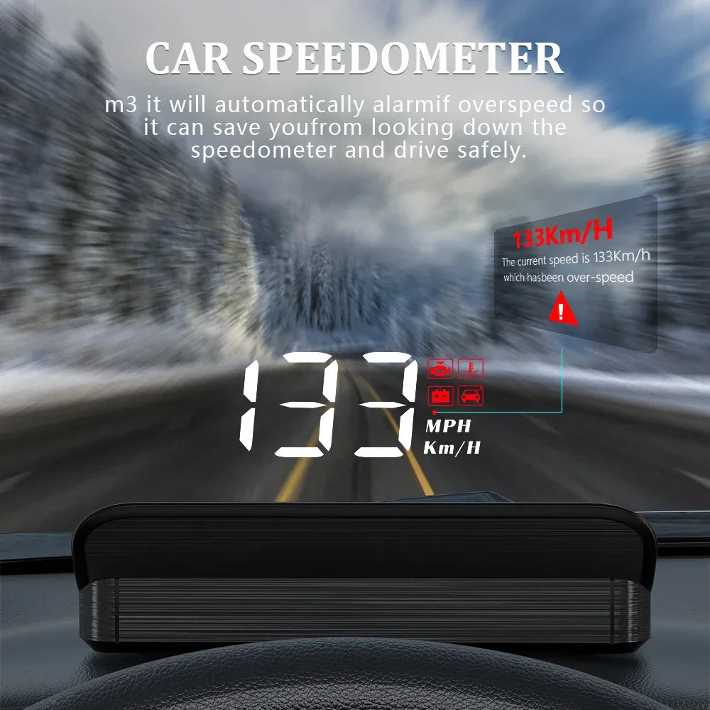Car Head-Up Display for Easy Navigation and Safety
