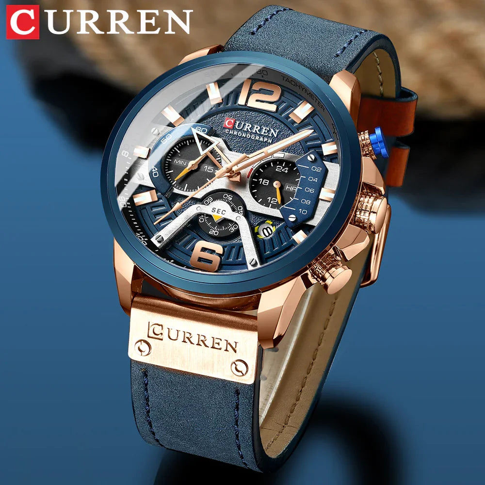 Curren Mens Watch Chronograph Box | Bundle Series - Japanese Black Formal Wear | Curren Elegant (View 2)