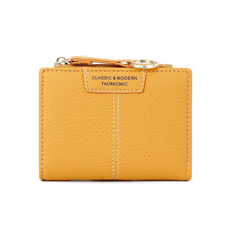 Womens Korean Version Solid Color Short Wallet - Women's Clothes and Accesories | Accessory Elegant (View 2)