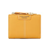 women"s Korean version of solid color short women"s wallet