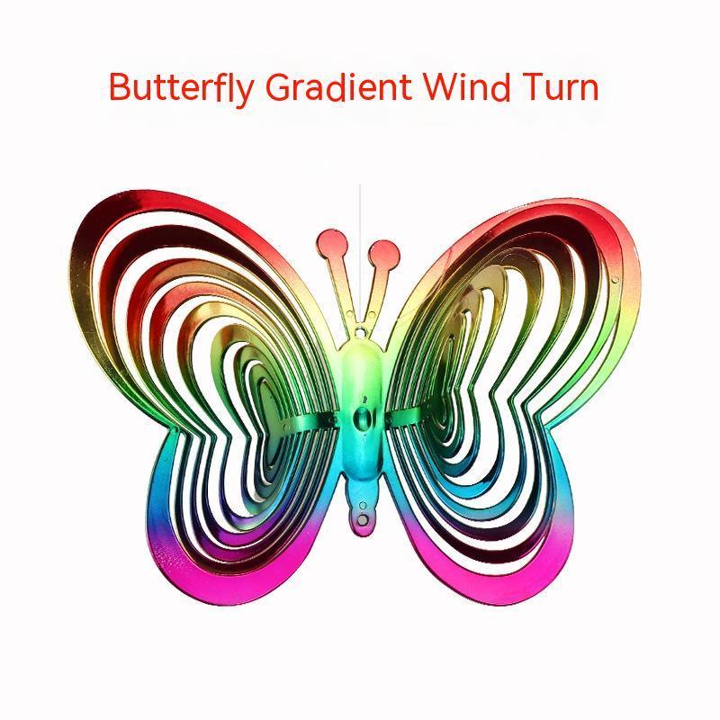 Garden Tools Colorful Butterfly Reflective Wind Chimes - Gardening Tools | Accessory Elegant (View 7)