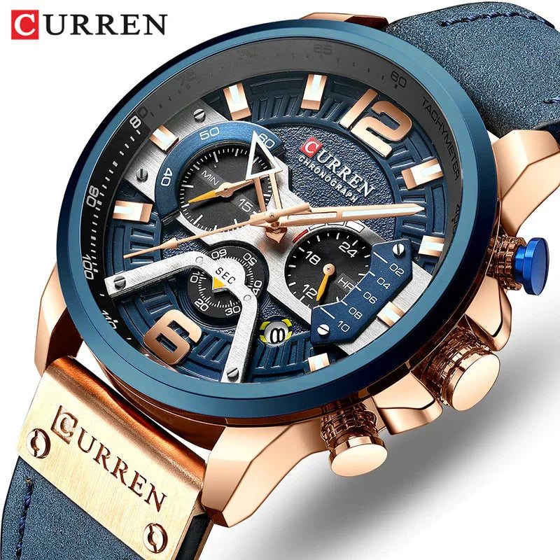 Curren Mens Watch Chronograph Box | Bundle Series - Japanese Black Formal Wear | Curren Elegant (View 3)