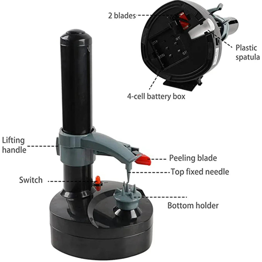 Electric Multifunctional Potato Peeler | Edition - Potatoes | Candy Chocolate (View 3)