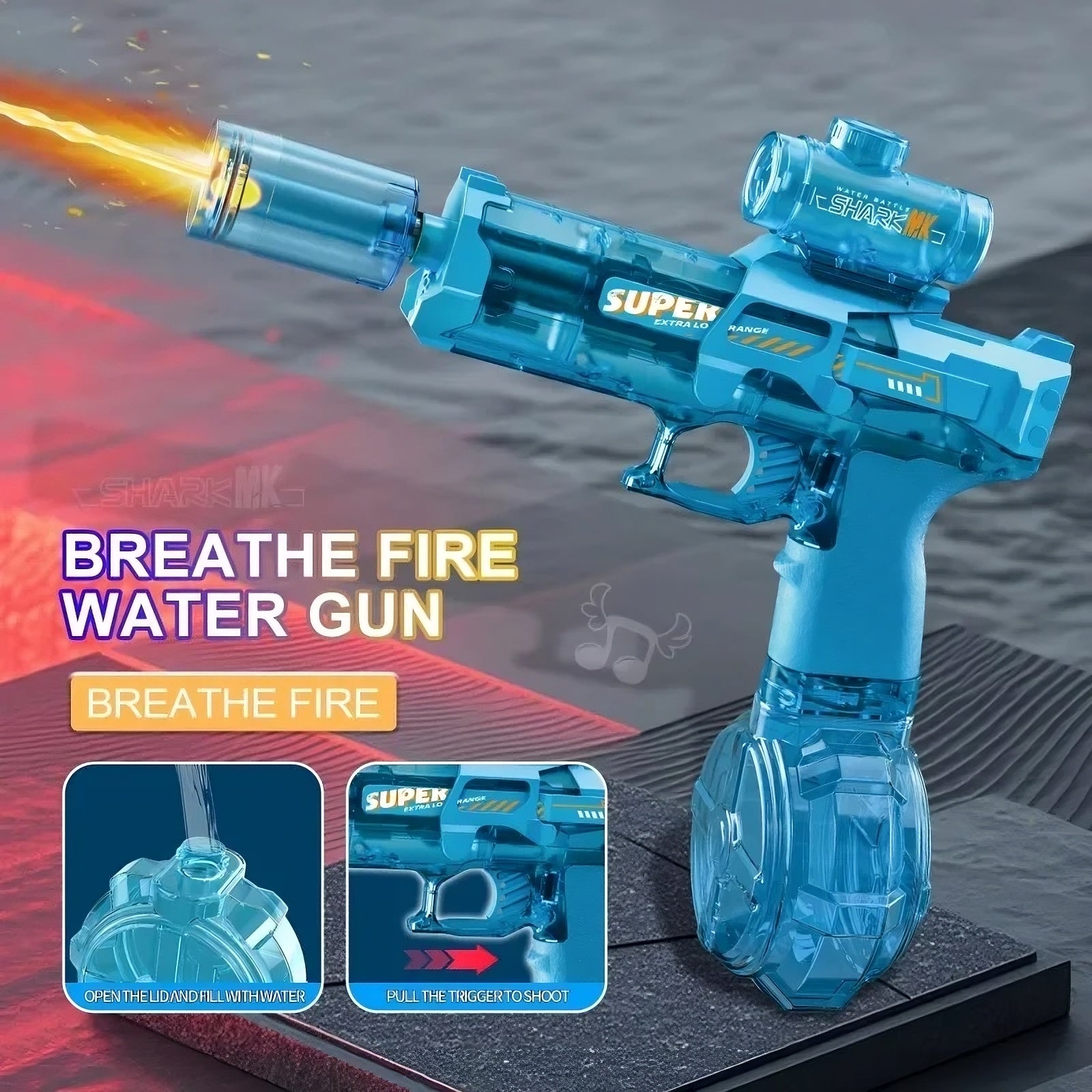 Glow Water Gun Nighttime Battles | Led Holder - Home & Garden > Lighting | Blocks Collar (View 3)