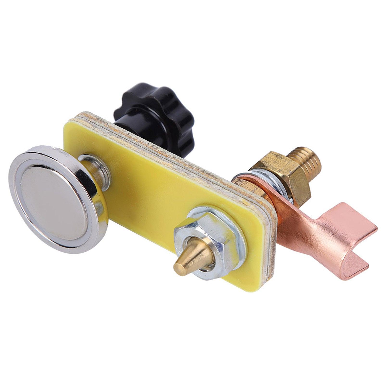 Welding Magnetic Head Soldering Grounding Connector Tool 0.2in Insulation Board Single Head