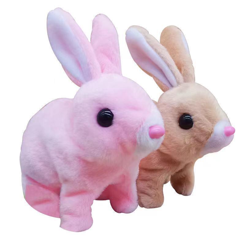 Simulation Pet Plush Electric Rabbit Toys | White - Pet Toys (View 4)