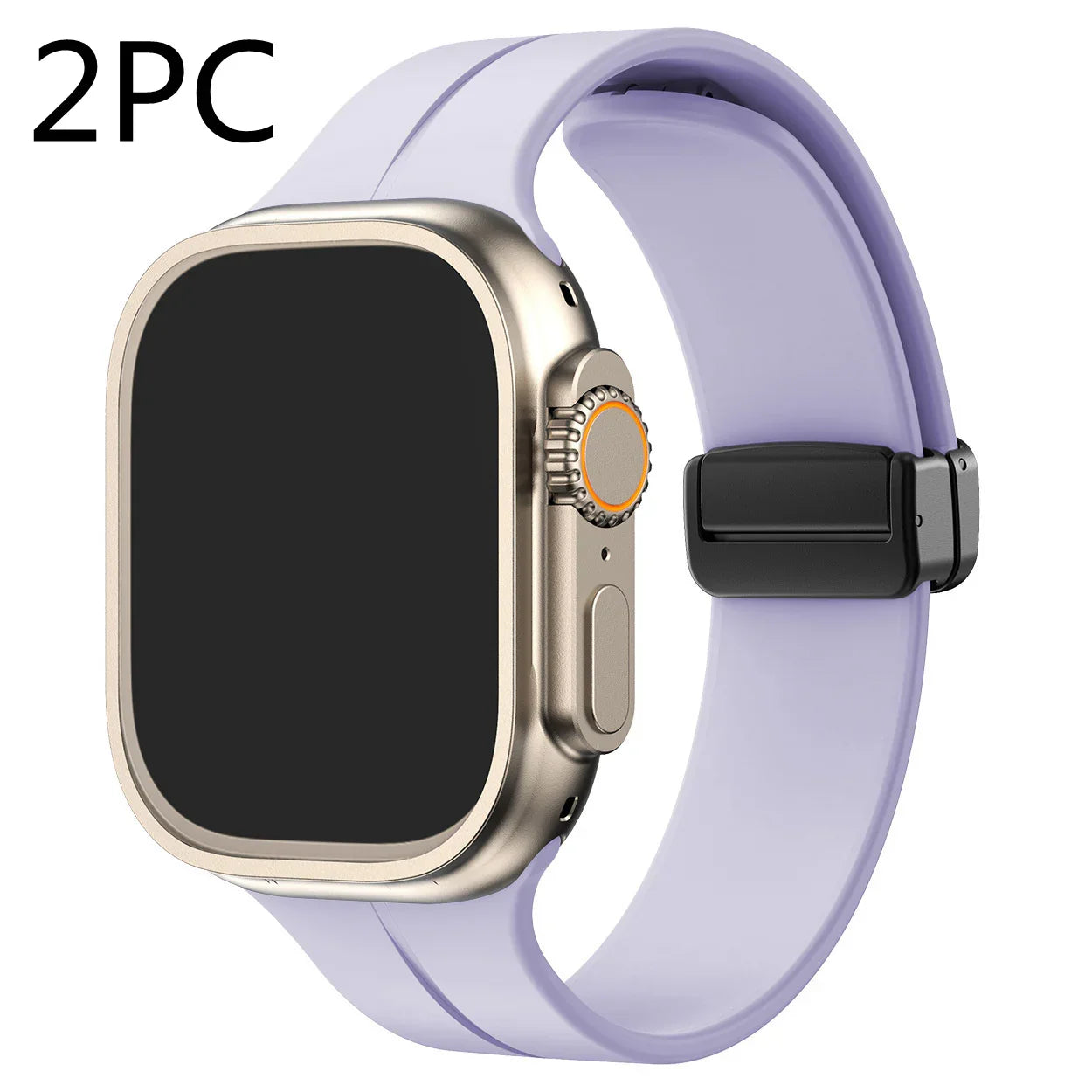 Folding Buckle Strap Sports Butterfly | Silicone - Uncategorized | Black Buckle (View 2)