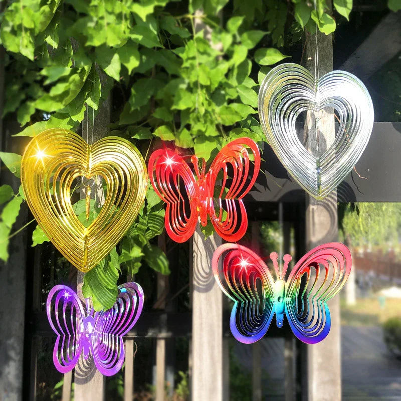 Garden Tools Colorful Butterfly Reflective Wind Chimes - Gardening Tools | Accessory Elegant