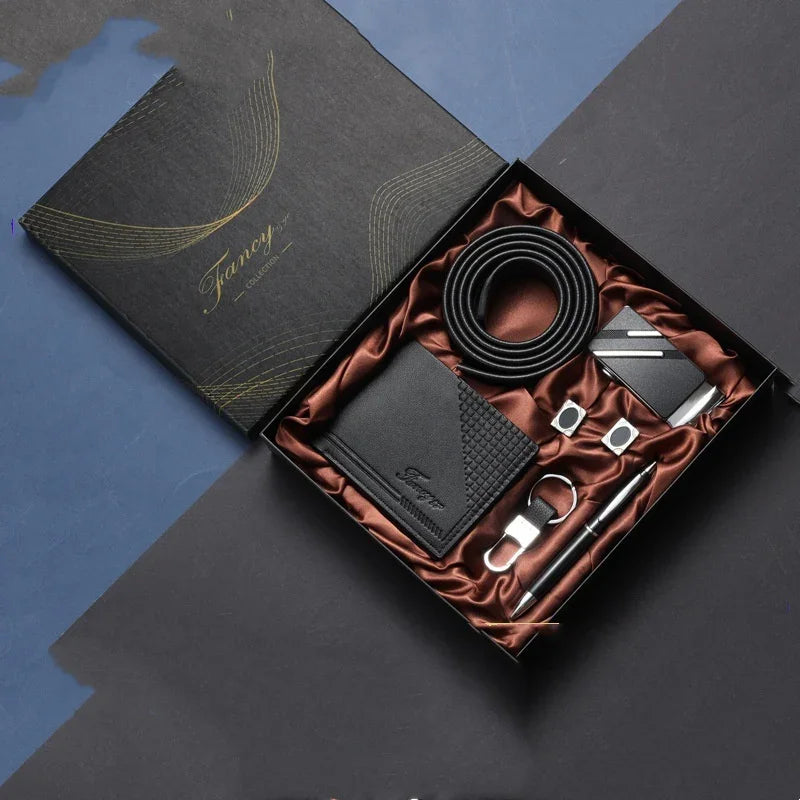 Practical Mens Tiandigai Gift Set Belt Wallet - Apparel & Accessories > Clothing Accessories | Black Practical (View 7)
