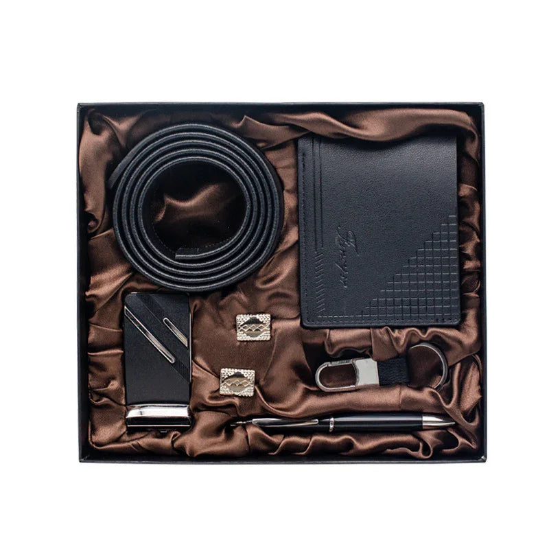 Practical Mens Tiandigai Gift Set Belt Wallet - Apparel & Accessories > Clothing Accessories | Black Practical (View 5)