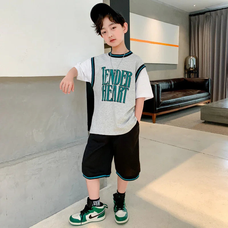 Childrens Clothing Boys Summer Short Sleeved Suit - 0 | Accessory Childrens