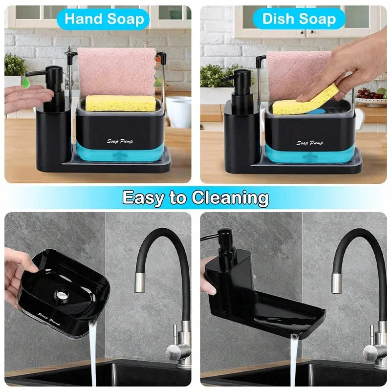 Multipurpose Hand Dish Soap Dispenser Kitchen Org - Home & Garden > Bathroom Accessories | 5-in-1 Christmas (View 6)