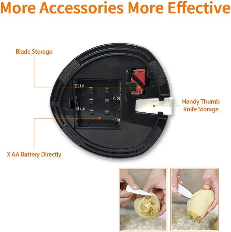 Electric Multifunctional Potato Peeler | Edition - Potatoes | Candy Chocolate (View 6)